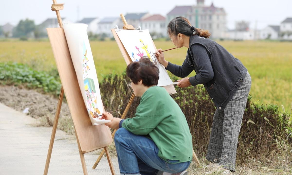 “潮”出圈！這里的稻田畫(huà)展解鎖鄉(xiāng)村新玩法！